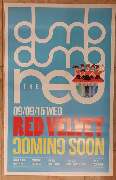 MUSIC PLAZA Poster Red Velvet | 레드벨벳DUMB DUMD [ D] 23" X 36"