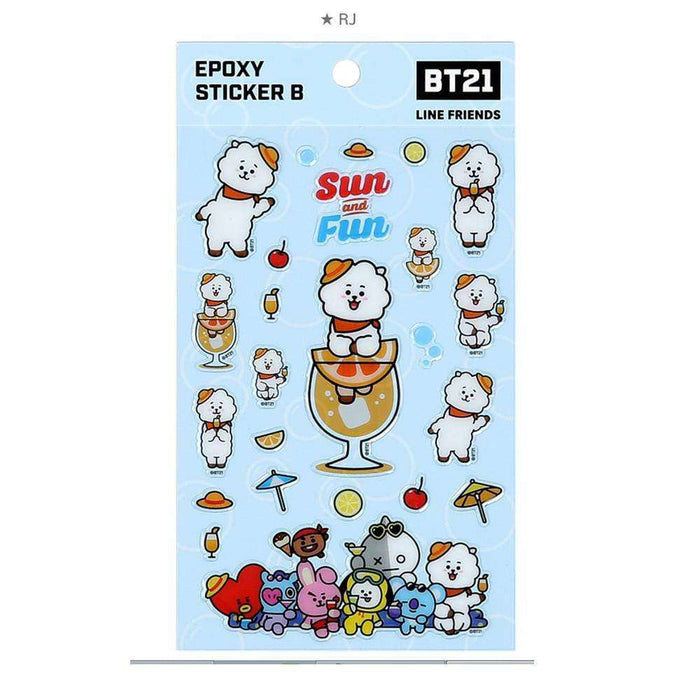 MUSIC PLAZA Goods RJ BT21 EPOXY STICKER B / OFFICIAL MD