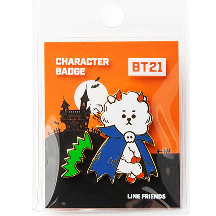 BT21 2019 HALLOWEEN COLLECTION [ METAL BADGE-  KNOCK, KNOCK WHO'S THERE] | 2PCS