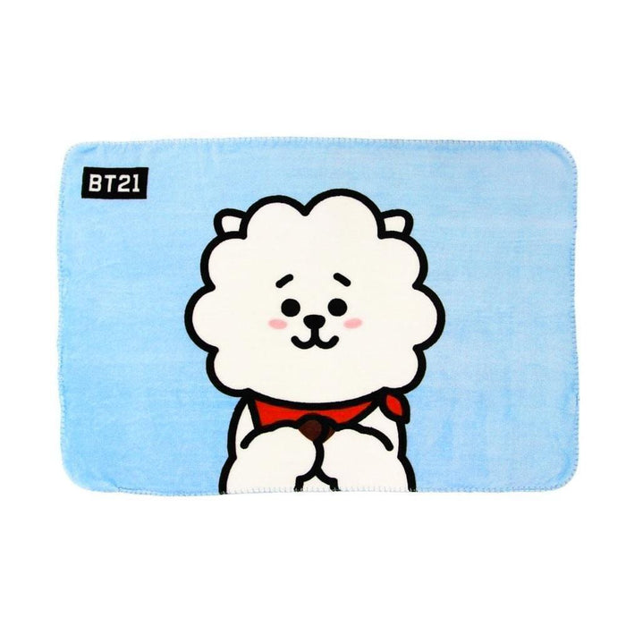 MUSIC PLAZA Goods RJ BT21 x HOMEPLUS OFFICIAL FLANNEL BLANKET