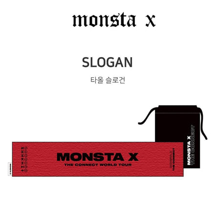 MUSIC PLAZA Goods MONSTA X | SLOGAN TOWEL  [ 2018 WORLD TOUR THE CONNECT OFFICIAL  GOODS ]