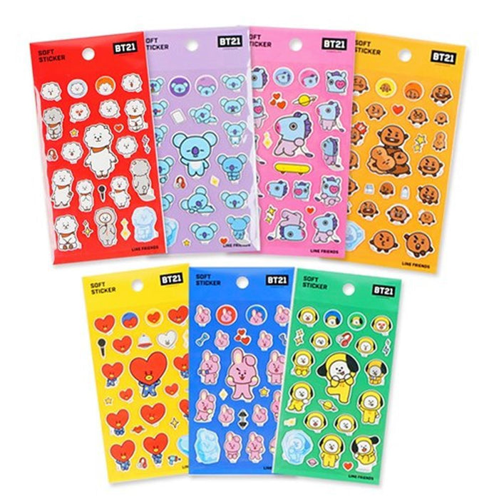 MUSIC PLAZA Goods RJ BT21 OFFICIAL SOFT STICKER