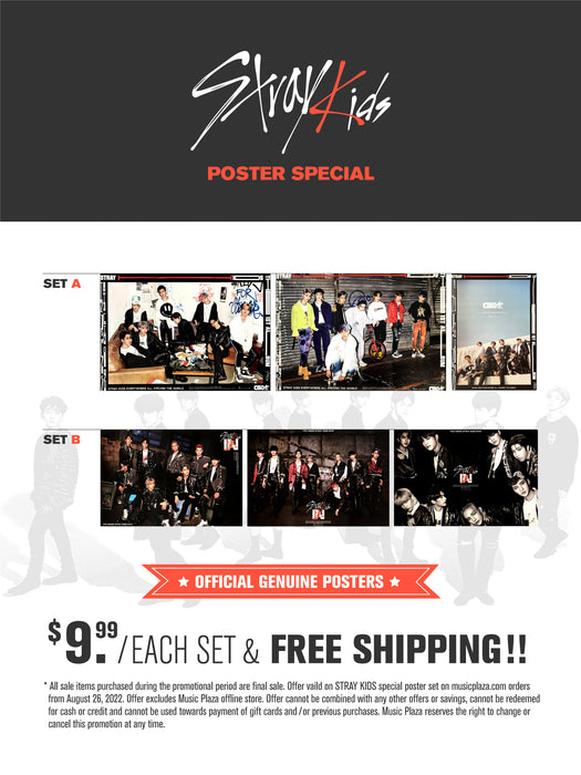 STRAY KIDS | [ GO LIVE ] & [ IN LIFE ] | (3 SET) POSTER SPECIAL