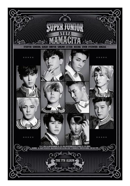 MUSIC PLAZA Poster 슈퍼주니어 | SUPER JUNIOR<br/>7- MAMACITA POSTER<br/>24" X 36"