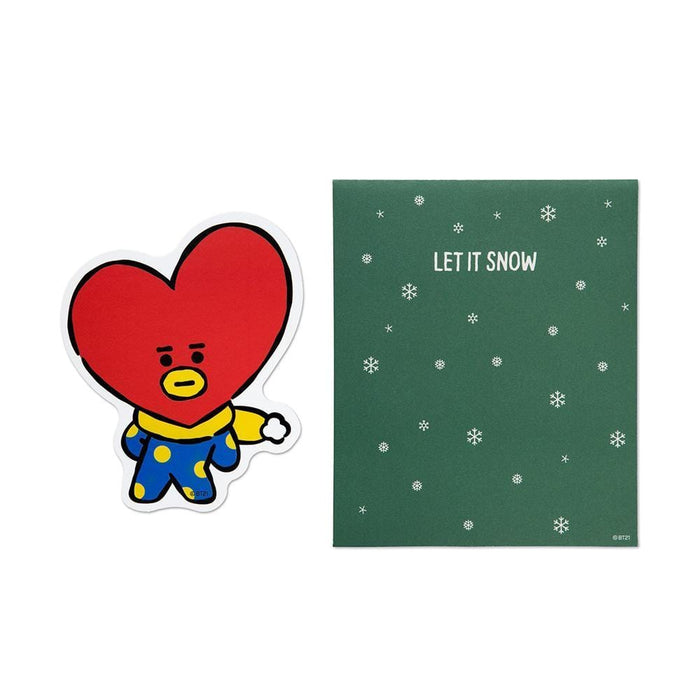 MUSIC PLAZA Goods WINTER BT21 [ TATA ] MESSAGE CARD