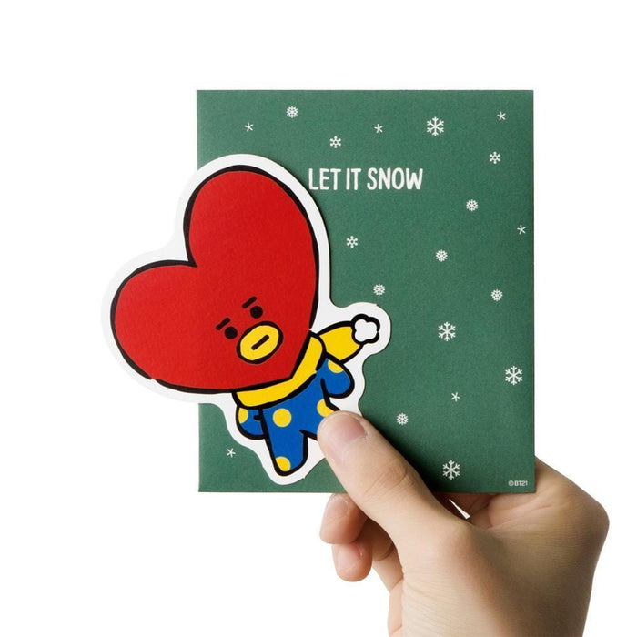 MUSIC PLAZA Goods WINTER BT21 [ TATA ] MESSAGE CARD