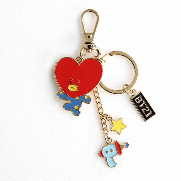 MUSIC PLAZA Goods TATA BT21 METAL KEYRING | OFFICIAL MD