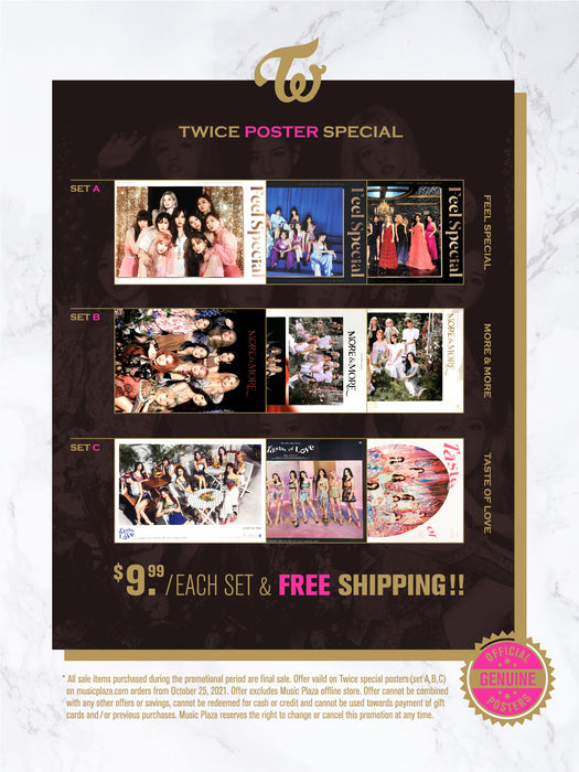 트와이스 | TWICE SPECIAL (3 SET) POSTER ONLY