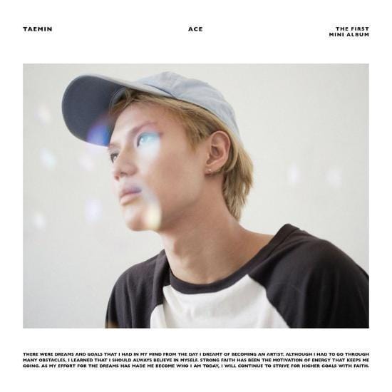 MUSIC PLAZA CD WHITE VER. TAEMIN | SHINEE | 태민 | 1st Mini Album - ACE