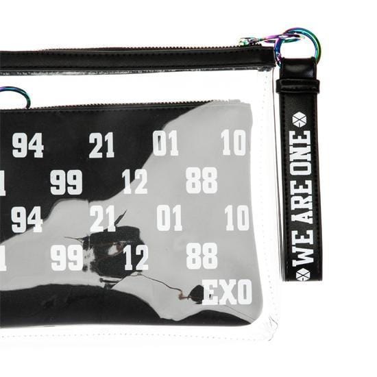 MUSIC PLAZA Goods EXO | 엑소 | Clutch with Make up Bag [ pouch ] +Wrist Strap