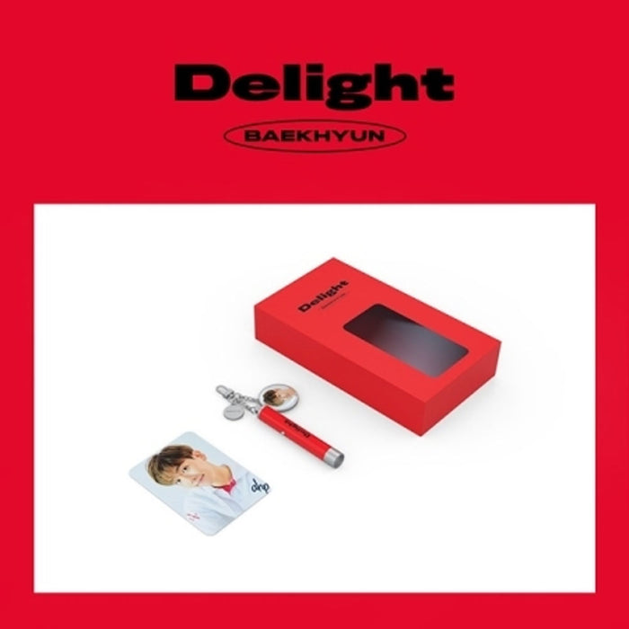 백현 | BAEKHYUN [ DELIGHT ] PHOTO PROJECTION KEYRING WITH PHOTO CARD