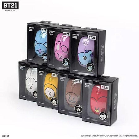 MUSIC PLAZA Goods TATA BT21 x ROYCHE OFFICIAL WIRELESS SILENT MOUSE