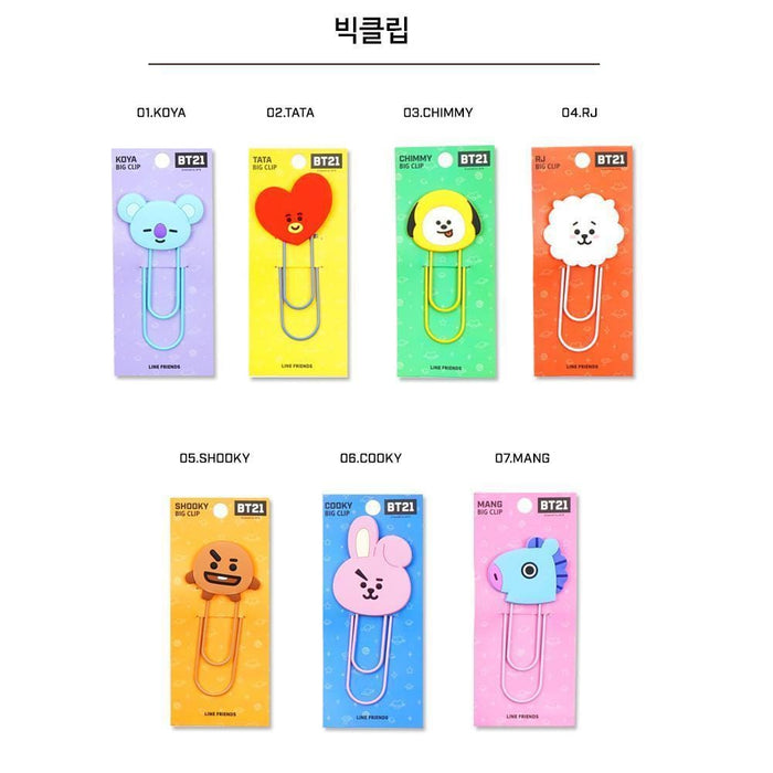 MUSIC PLAZA Goods KOYA BT21* LINE FRIENDS OFFICIAL GOODS [ BIG CLIP ]