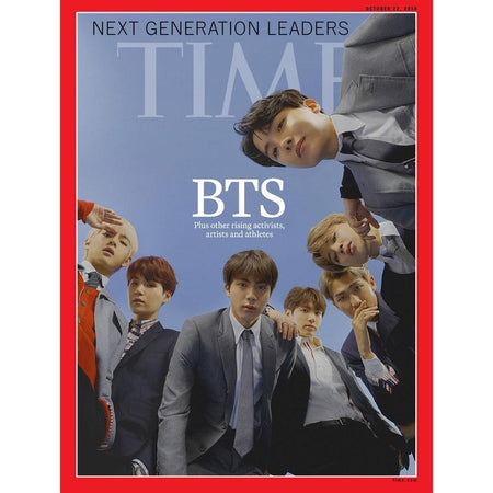 MUSIC PLAZA Magazine MAGAZINE ONLY NEXT GENERATION LEADERS BTS [ TIME ] MAGAZINE ASIA EDITION