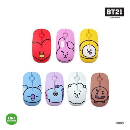 MUSIC PLAZA Goods TATA BT21 x ROYCHE OFFICIAL WIRELESS SILENT MOUSE