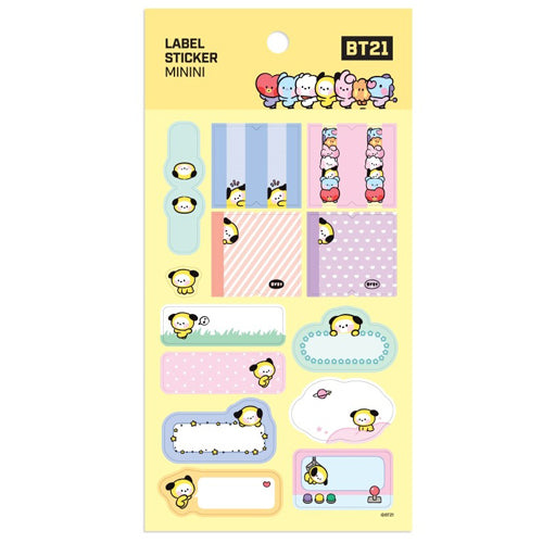 BT21 [ MININI ] LABEL STICKER