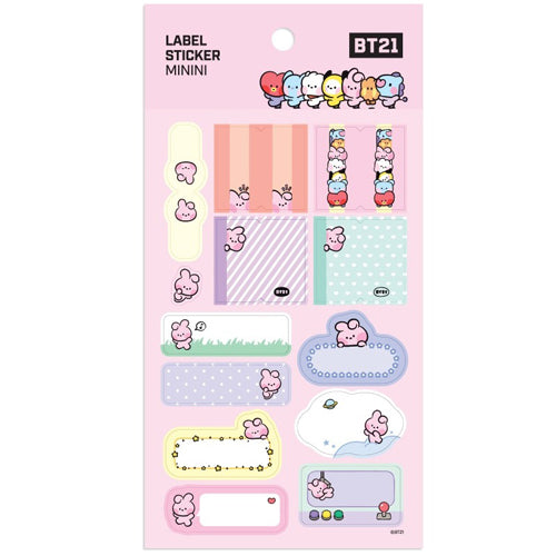 BT21 [ MININI ] LABEL STICKER