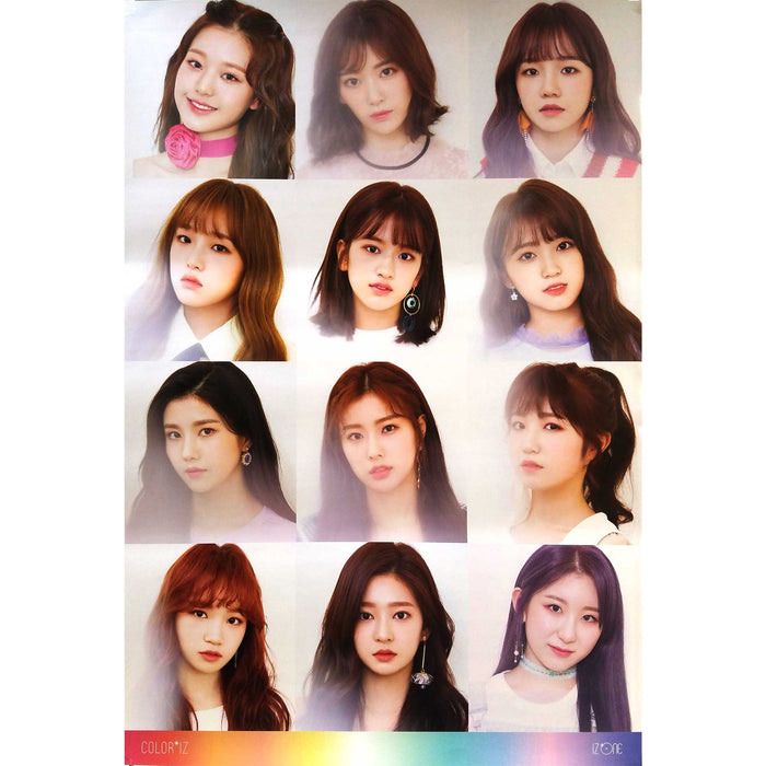 아이즈원 | IZ*ONE | 1ST MINI ALBUM [ COLOR*IZ ] | (A VER.) POSTER ONLY