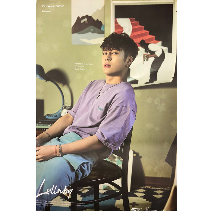 MUSIC PLAZA Poster JACKSON 갓세븐 | GOT7 | 3RD ALBUM [ PRESENT : YOU ] | POSTER IN MAILING TUBE