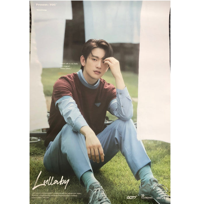 MUSIC PLAZA Poster JINYOUNG 갓세븐 | GOT7 | 3RD ALBUM [ PRESENT : YOU ] | POSTER IN MAILING TUBE