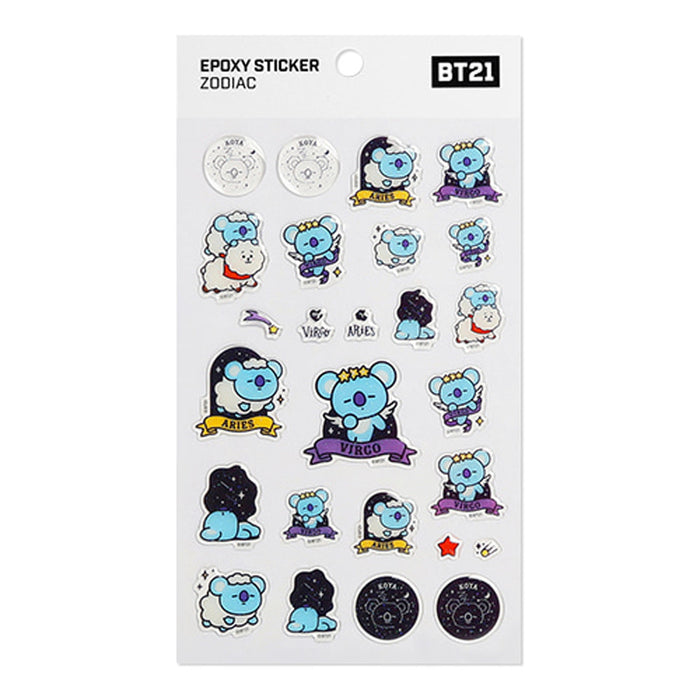 BT21 EPOXY STICKER [ ZODIA ] OFFICIAL MD