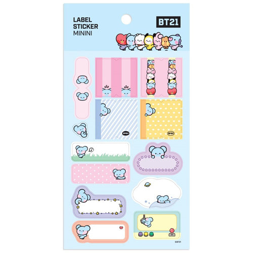 BT21 [ MININI ] LABEL STICKER