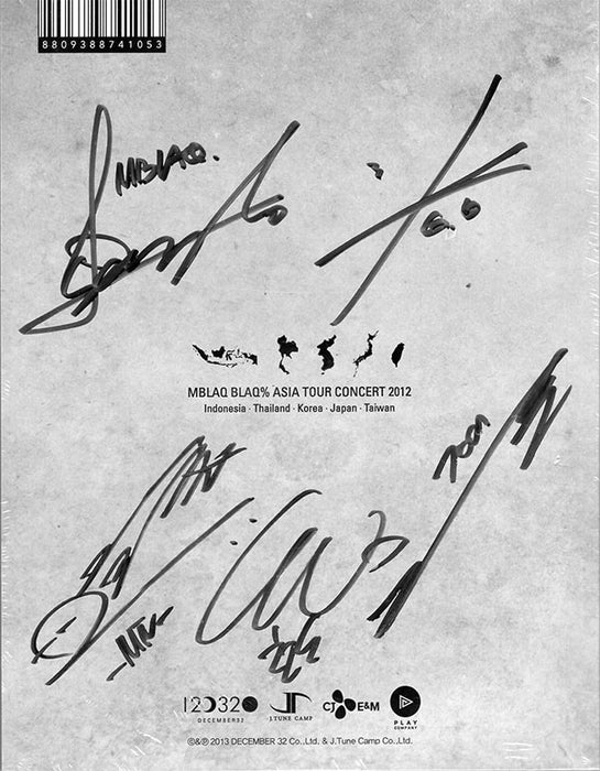 엠블랙 | MBLAQ 2012 ASIA TOUR [ BLAQ% ] DVD AUTOGRAPHED