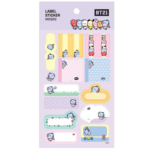 BT21 [ MININI ] LABEL STICKER