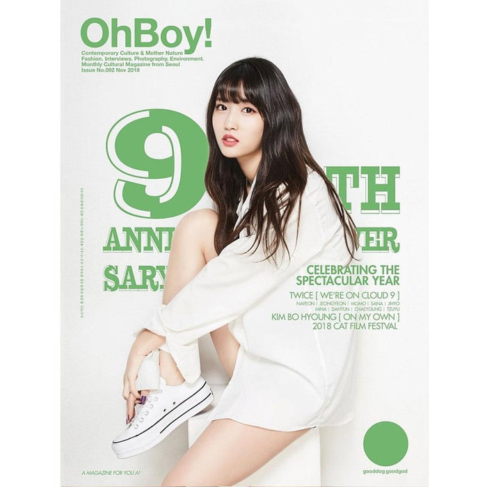 MUSIC PLAZA Magazine MOMO TWICE | OhBoy! | 9TH ANNIVERSARY FULL MAGAZINE [ TWICE ] INSIDE 20 PAGE