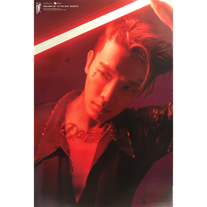 동해 & 은혁 | SUPER JUNIOR D&E | 3RD MINI ALBUM [ DANGER ] | (RED - DONGHAE VER.) POSTER ONLY