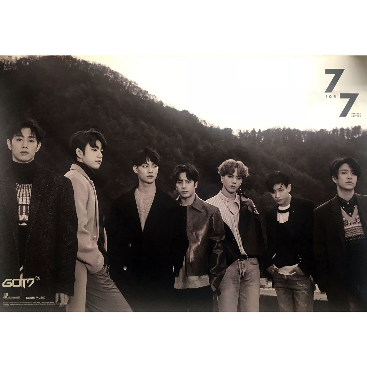 갓세븐 | GOT7 | 7TH MINI ALBUM [ 7 FOR 7 ] PRESENT EDITION | POSTER ONLY -  Music Plaza