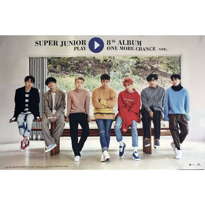 MUSIC PLAZA Poster B version 슈퍼주니어 | SUPER JUNIOR | 8th album - PLAY | POSTER