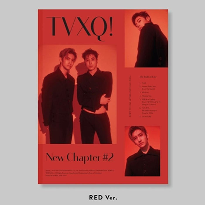 MUSIC PLAZA CD RED 동방신기 | TVXQ [ NEW CHAPTER #2: THE TRUTH OF LOVE ] 15th ANNIVERSARY SPECIAL ALBUM