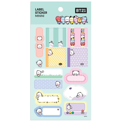 BT21 [ MININI ] LABEL STICKER