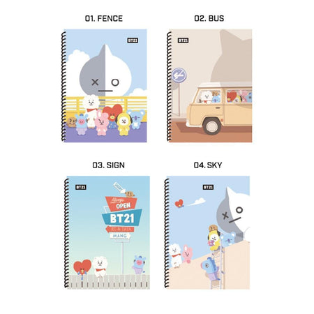 MUSIC PLAZA Photo Book 1-FENCE BT21 [ SPRING NOTE ] OFFICIAL MD