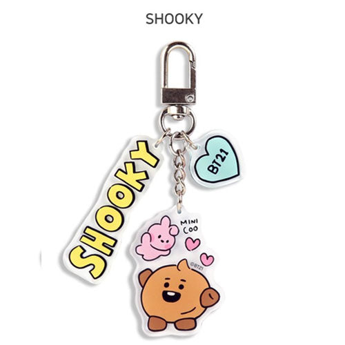 BT21 SHOOKY Photo Holder with Key Ring