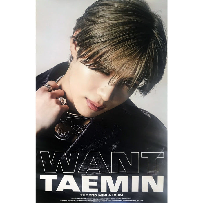 태민 | TAEMIN | 2ND MINI ALBUM [ WANT ] | POSTER ONLY– Music Plaza