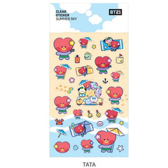 BT21 minini Summer Sky Sparkly Stickers Koya