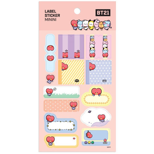 BT21 [ MININI ] LABEL STICKER