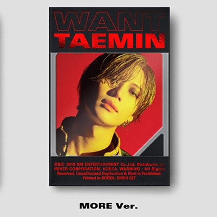 MUSIC PLAZA CD MORE VER. 태민 | TAEMIN 2ND MINI ALBUM [ WANT ] KIHNO ALBUM