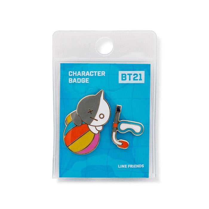 MUSIC PLAZA Goods VAN BT21 CHARACTER BADGE [ VON VOYAGE ] 2PCS SET