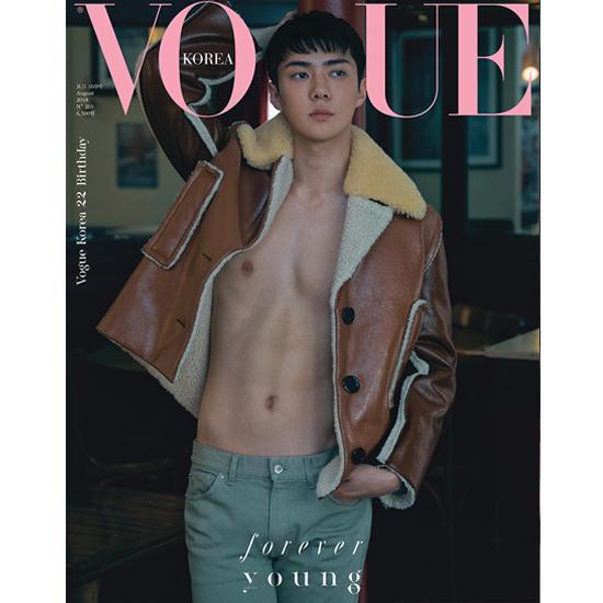 MUSIC PLAZA Magazine C Type Vogue Korea 2018-8 Cover Story Sehun [ Exo Sehun ] Korea Magazine 보그 코리아